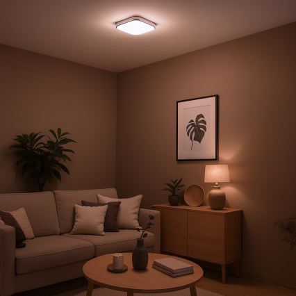 Φωτιστικό οροφής LED NEMO LED/11W/230V 26x26 cm γυαλιστερό χρώμιο