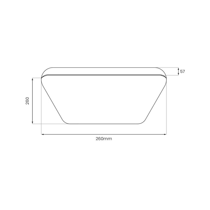 Φωτιστικό οροφής LED NEMO LED/11W/230V 26x26 cm γυαλιστερό χρώμιο
