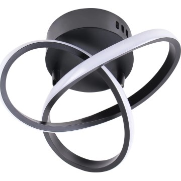 Φωτιστικό οροφής LED OSKAR LED/15W/230V διάμ. 25 cm μαύρο