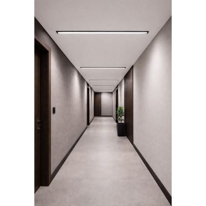 Φωτιστικό οροφής LED REDOM LED/24W/230V 4000K 60 cm μαύρο