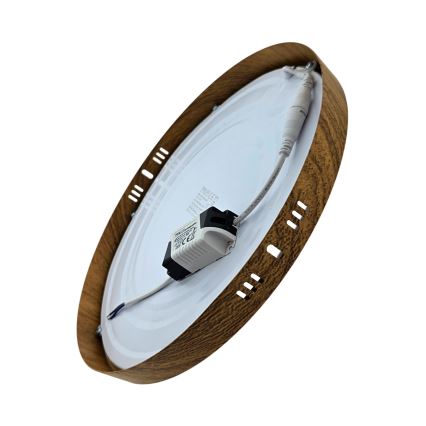 Φωτιστικό οροφής LED RING LED/24W/230V 4200K διάμετρος 28,5 cm καφέ