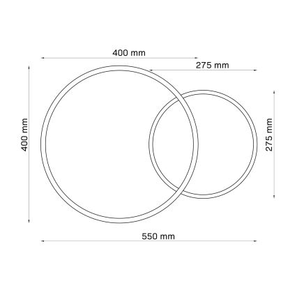 Φωτιστικό οροφής LED ROMAN LED/33W/230V 4000K λευκό