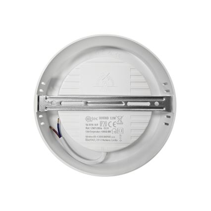 Φωτιστικό οροφής LED ROUND LED/12W/230V 4000K διάμετρος 16,7 cm λευκό