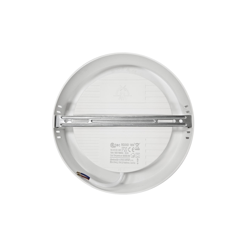 Φωτιστικό οροφής LED ROUND LED/18W/230V 4000K διάμετρος 21,5 cm λευκό