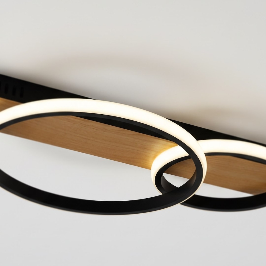 Φωτιστικό οροφής LED ROWENA LED/14W/230V μαύρο/καφέ