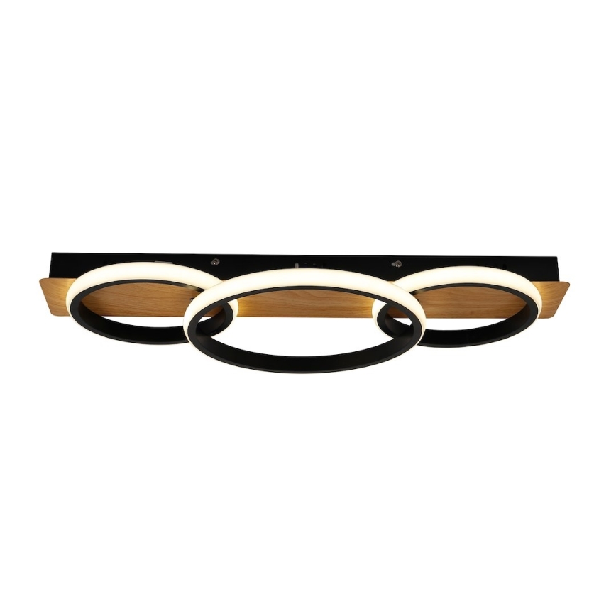 Φωτιστικό οροφής LED ROWENA LED/18W/230V μαύρο/καφέ