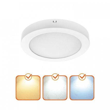 Φωτιστικό οροφής LED SIGARO LED/18W/230V 3000/4000/6500K διάμ. 22 cm λευκό