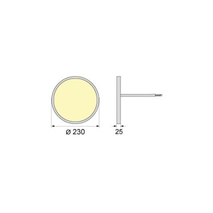 Φωτιστικό οροφής LED SIMEN LED/18W/230V 4000K IP40 διάμ. 23 cm λευκό UGR19