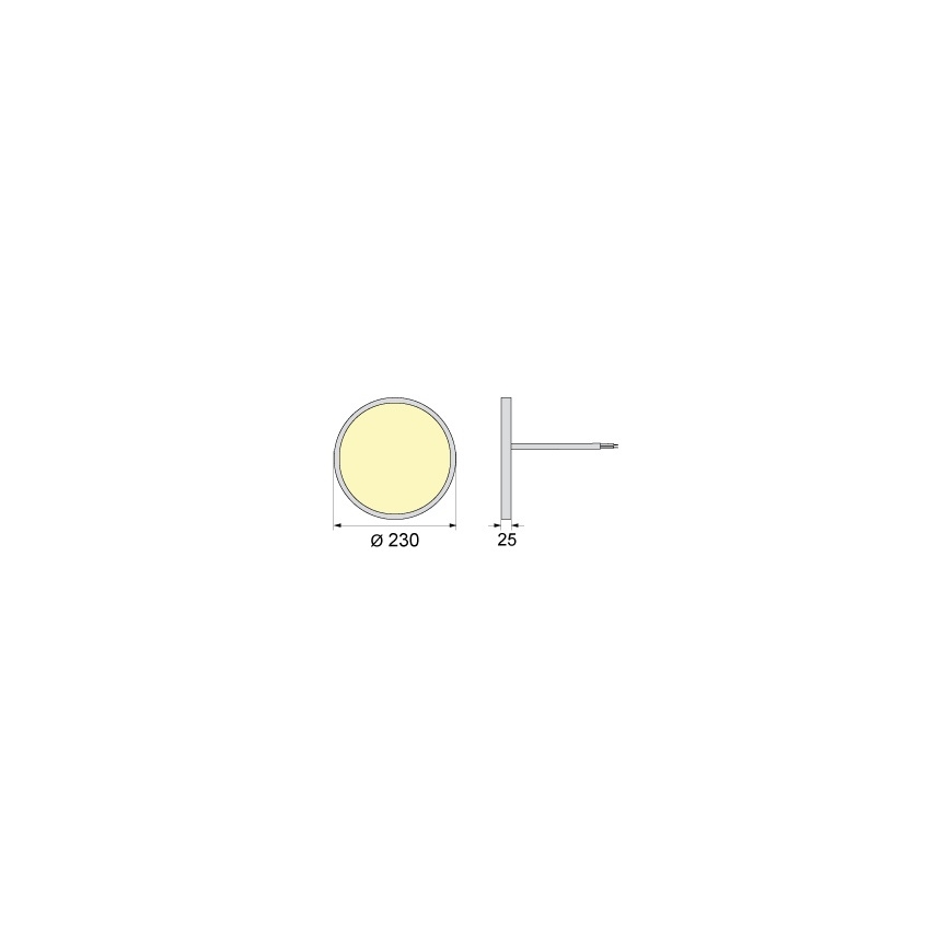 Φωτιστικό οροφής LED SIMEN LED/18W/230V 4000K IP40 διάμ. 23 cm λευκό UGR19