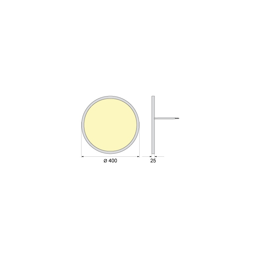 Φωτιστικό οροφής LED SIMEN LED/32W/230V 4000K IP40 διάμ. 40 cm λευκό UGR19