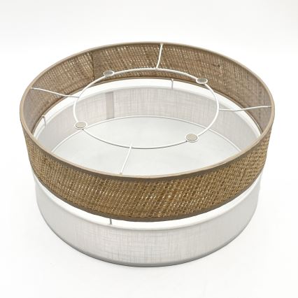 LED φωτιστικό οροφής SIRJA BOHO LED/20W/230V 4000K διάμ. 35 cm μπεζ/λευκό