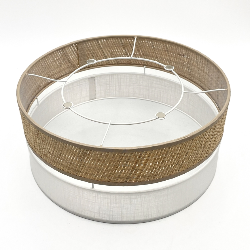 LED φωτιστικό οροφής SIRJA BOHO LED/20W/230V 4000K διάμ. 35 cm μπεζ/λευκό