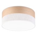 Φωτιστικό οροφής LED SIRJA WOOD LED/20W/230V διάμετρος 35 cm λευκό/δρυς