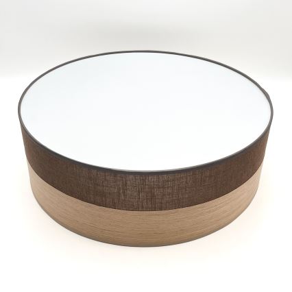 Φωτιστικό οροφής LED SIRJA WOOD LED/36W/230V διάμετρος 45 cm καφέ/δρυς