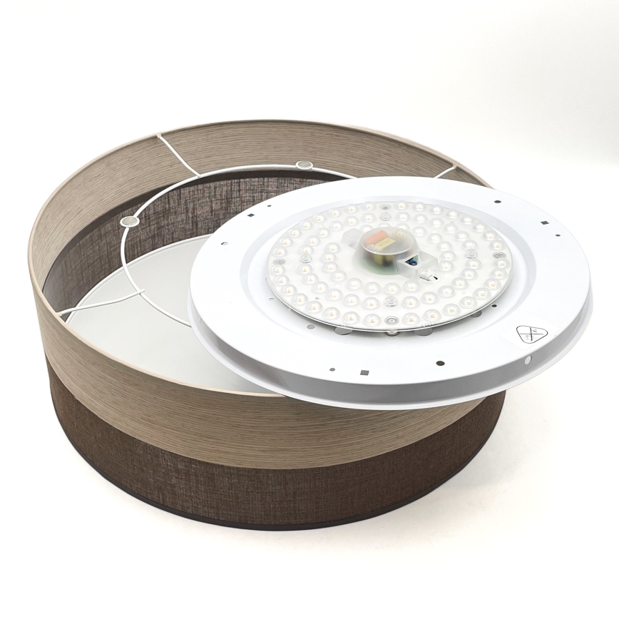 Φωτιστικό οροφής LED SIRJA WOOD LED/36W/230V διάμετρος 45 cm καφέ/δρυς