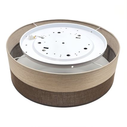 Φωτιστικό οροφής LED SIRJA WOOD LED/36W/230V διάμετρος 45 cm καφέ/δρυς