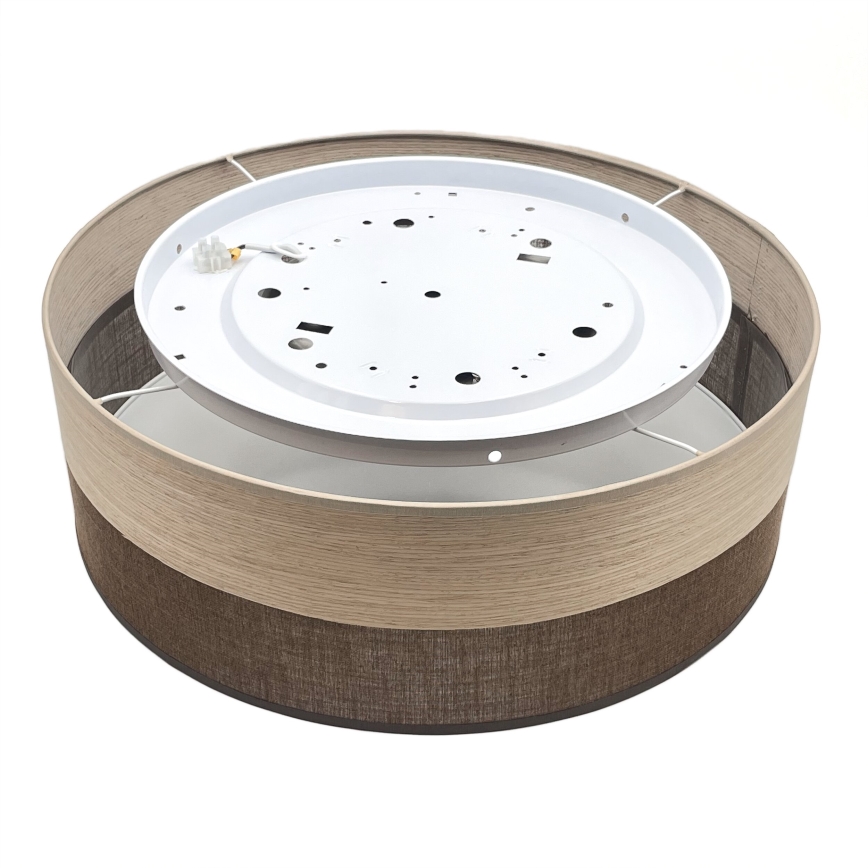 Φωτιστικό οροφής LED SIRJA WOOD LED/36W/230V διάμετρος 45 cm καφέ/δρυς