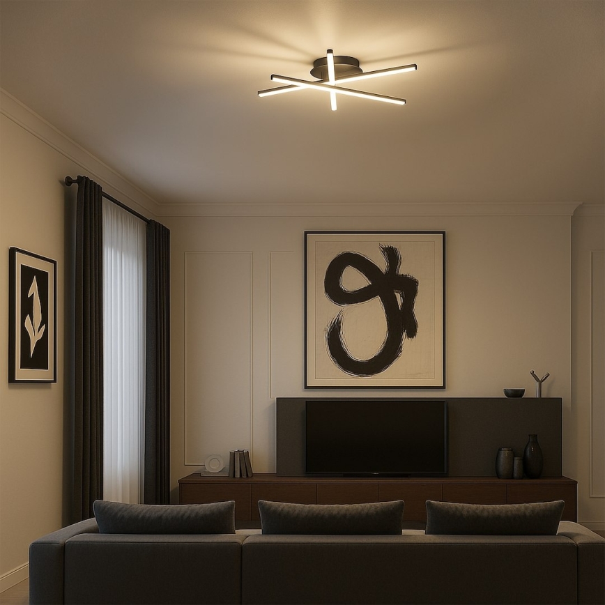 Φωτιστικό οροφής LED STICK LED/12W/230V μαύρο