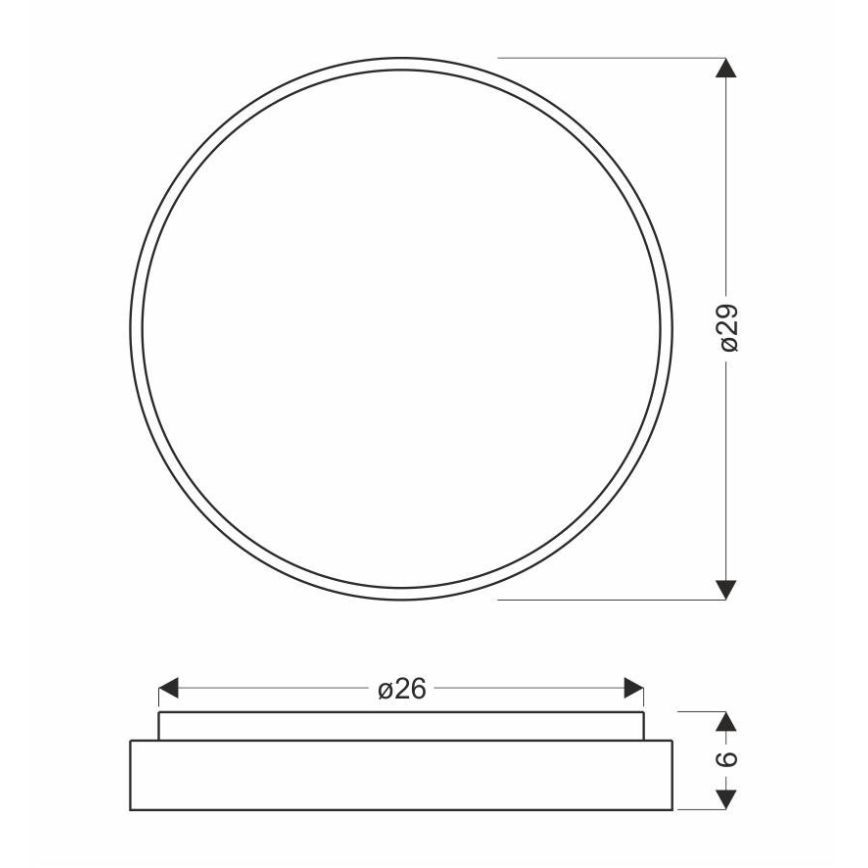 Φωτιστικό οροφής LED TEXAS LED/15W/230V λευκό