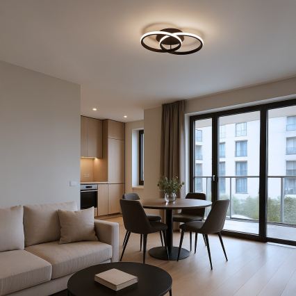 Φωτιστικό οροφής LED TITANO LED/12W/230V μαύρο