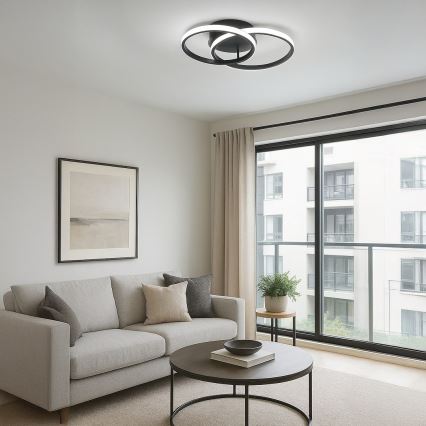 Φωτιστικό οροφής LED TITANO LED/12W/230V μαύρο