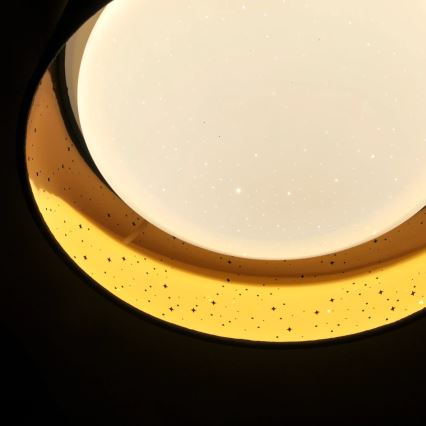 Φωτιστικό οροφής LED TULUZA LED/18W/230V διάμετρος 32 cm καφέ