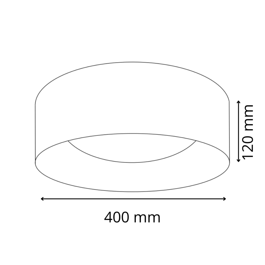 Φωτιστικό οροφής LED TULUZA LED/24W/230V διάμετρος 40 cm λευκό