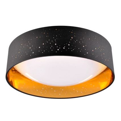 Φωτιστικό οροφής LED TULUZA LED/24W/230V διάμετρος 40 cm μαύρο