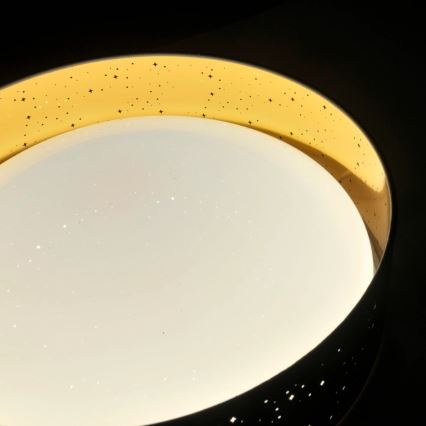 Φωτιστικό οροφής LED TULUZA LED/24W/230V διάμετρος 40 cm μαύρο