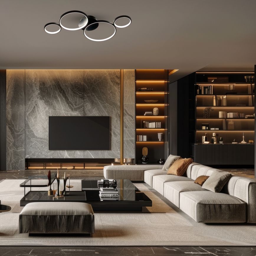 Φωτιστικό οροφής LED UNIVERSE LED/30W/230V μαύρο