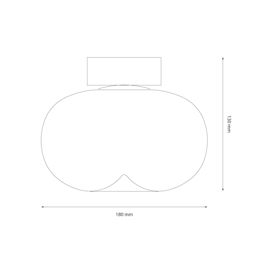 Φωτιστικό οροφής LED VASO LED/4W/230V διάμετρος 18 cm χρυσό/φιμέ