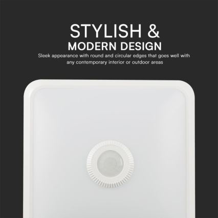 Φωτιστικό οροφής LED με αισθητήρα SAMSUNG CHIP LED/12W/230V 3000/4000/6000K λευκό