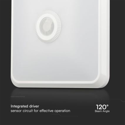 Φωτιστικό οροφής LED με αισθητήρα SAMSUNG CHIP LED/12W/230V 3000/4000/6000K λευκό