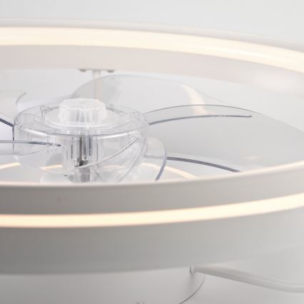 LED Φωτιστικό οροφής dimmable με ανεμιστήρα FARGO LED/37W/230V λευκό + τηλεχειριστήριο