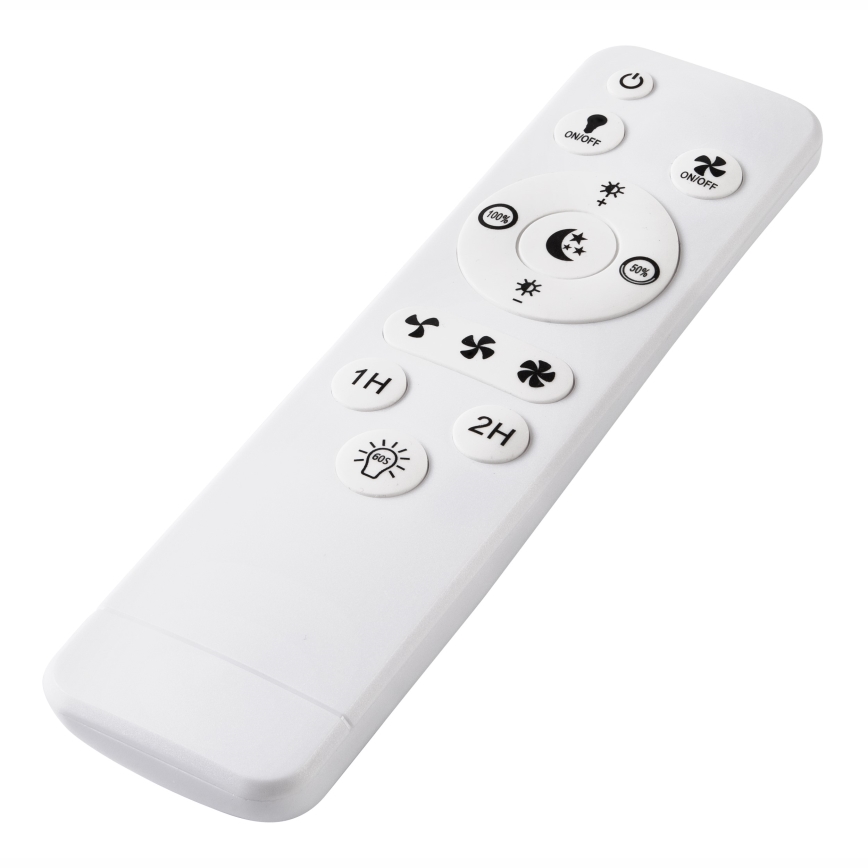 LED Φωτιστικό οροφής dimmable με ανεμιστήρα FARGO LED/37W/230V λευκό + τηλεχειριστήριο