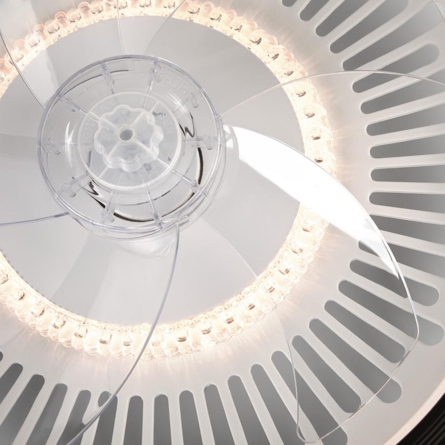 LED Φωτιστικό οροφής dimmable με ανεμιστήρα GEMMA LED/37W/230V λευκό + τηλεχειριστήριο