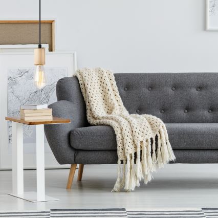 Φωτιστικό οροφής με καλώδιο LEON 1xE27/60W/230V οξιά