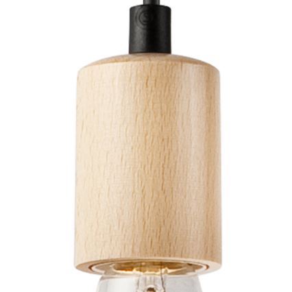 Φωτιστικό οροφής με καλώδιο LEON 1xE27/60W/230V οξιά