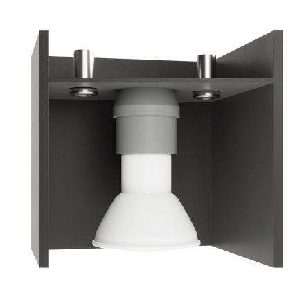 Φωτιστικό οροφής LOBO 2xGU10/40W/230V γκρι