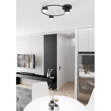 Φωτιστικό οροφής LUCIO 3xGX53/12W/230V μαύρο