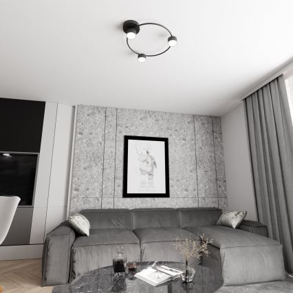 Φωτιστικό οροφής LUCIO 3xGX53/12W/230V μαύρο
