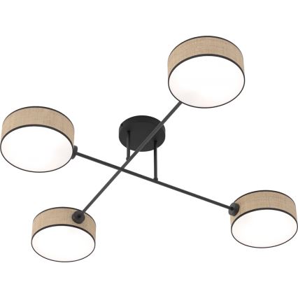 Φωτιστικό οροφής MAGA επιφανειακής τοποθέτησης 4xE14/10W/230V μπεζ