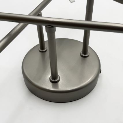 Φωτιστικό οροφής MALENA 6xE14/5W/230V ματ χρώμιο/διάφανο