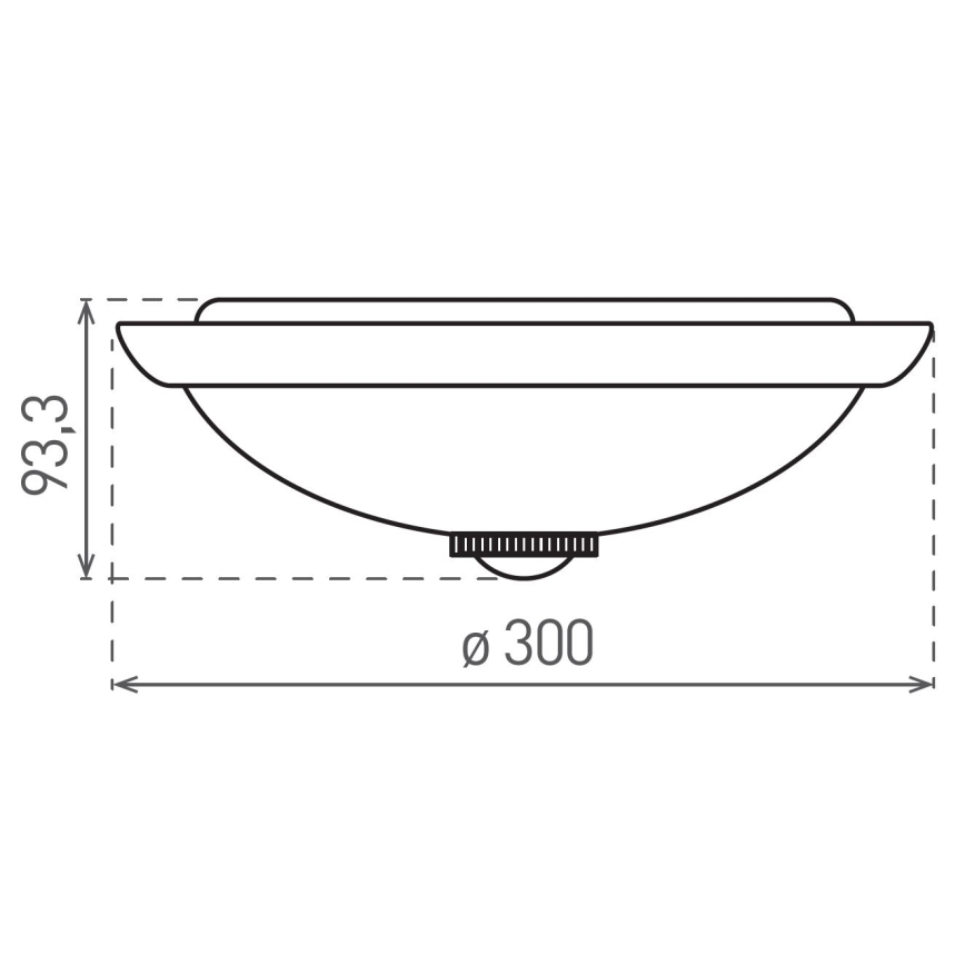 Φωτιστικό οροφής με αισθητήρα κίνησης και λυκόφωτος MANA 2xE27/40W/230V Ø 30 cm λευκό