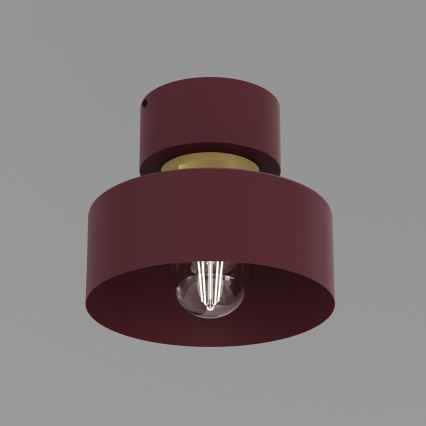 Φωτιστικό οροφής MARTI 1xE27/15W/230V Ø 20,5 cm βυσσινί/χρυσό