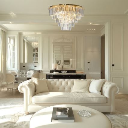 Φωτιστικό οροφής MILANO 12xE14/40W/230V χρυσό