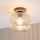 Φωτιστικό οροφής MILOU WOOD 1xE27/15W/230V δρυς/καπνιστό μπεζ Ø 20 cm