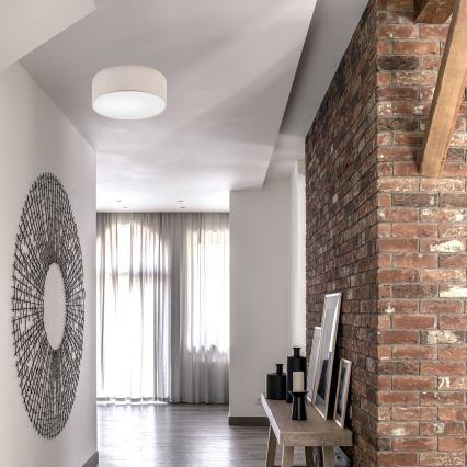 Φωτιστικό οροφής MONTE 1xE27/60W/230V, διάμετρος 35 εκ., μπεζ