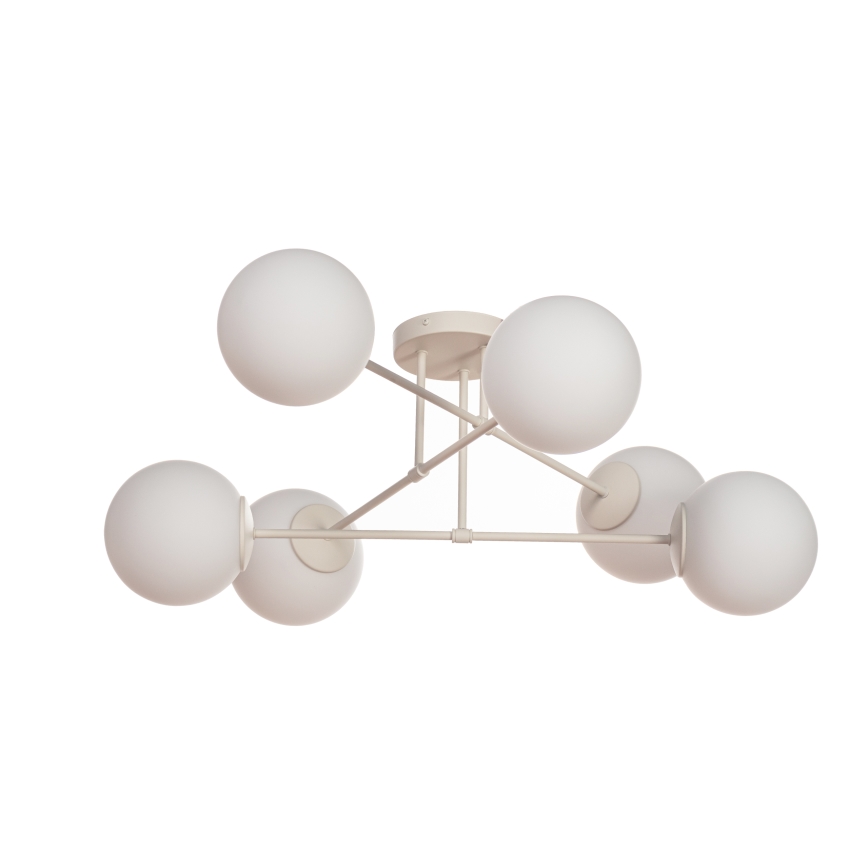 Φωτιστικό οροφής MOON 6xE27/15W/230V εκρού