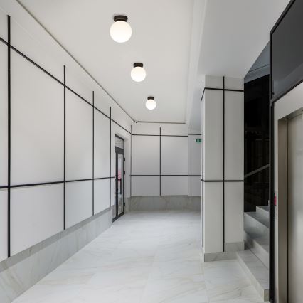 Φωτιστικό οροφής MOONLIGHT 1xE27/15W/230V Ø 16 cm μαύρο